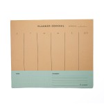 BLOCO CÍCERO PLANNER PASTEL BLOCK 24,5X20,3 SEMANAL 52 FOLHAS LARANJA