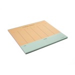 BLOCO CÍCERO PLANNER PASTEL BLOCK 24,5X20,3 SEMANAL 52 FOLHAS LARANJA