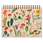 CADERNO FINA IDEIA LETTERING 175X235 LOVE GARDEN 40 FOLHAS BRANCAS COR KRAFT BEGE