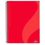 CADERNO CANSON EXPRESSÃO E ARTE UNIVERSITÁRIO 90 G/M² PAUTADO CAPA VERMELHO