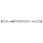 MARCADOR CIS GRAF DUO PONTA REDONDA E CHANFRADA 85 VIOLETA PURPLE 