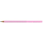 LÁPIS GRAFITE FABER GRIP 2001-B CORPO PASTEL ROSA